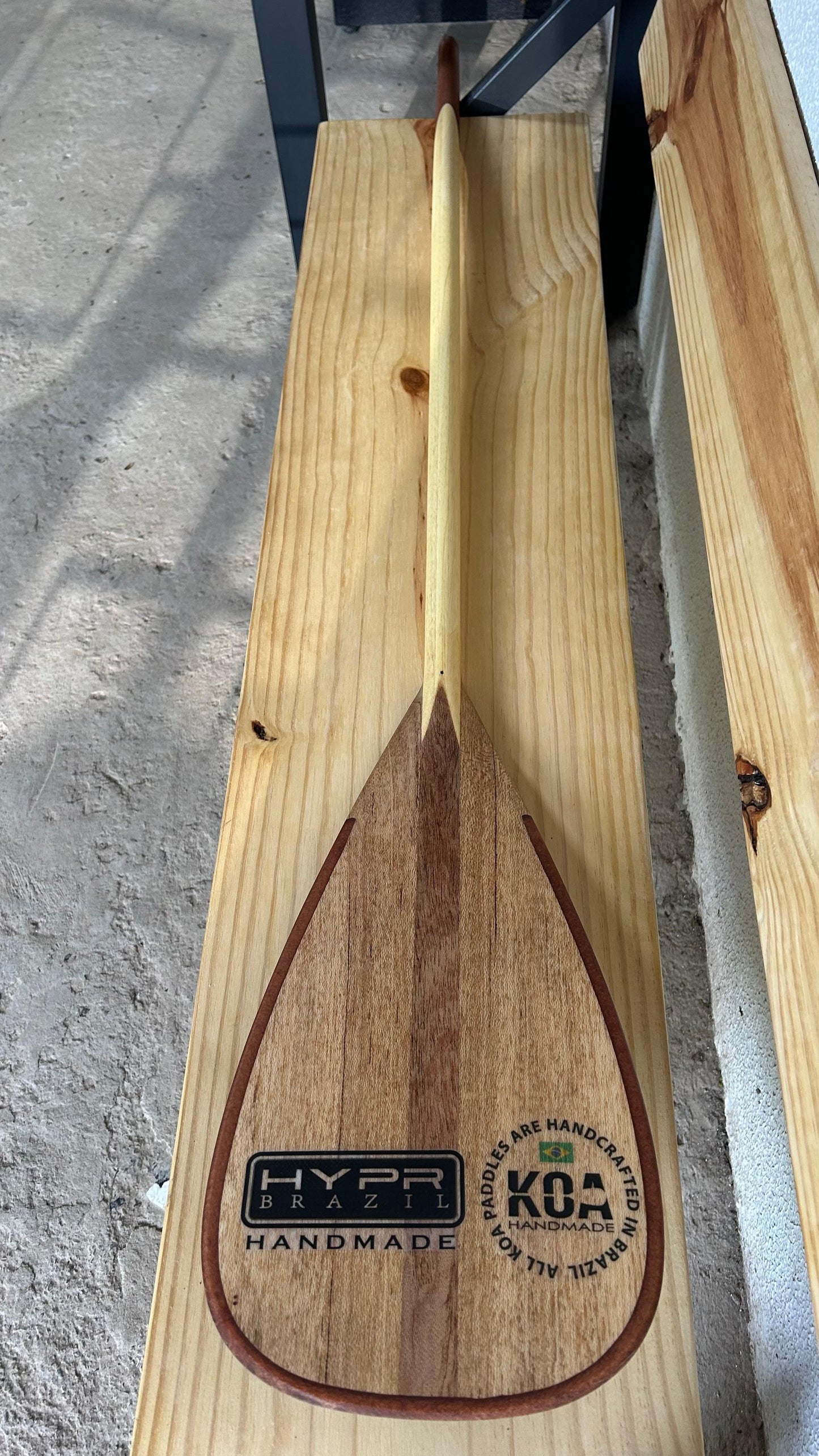 HANDMADE wood paddle
