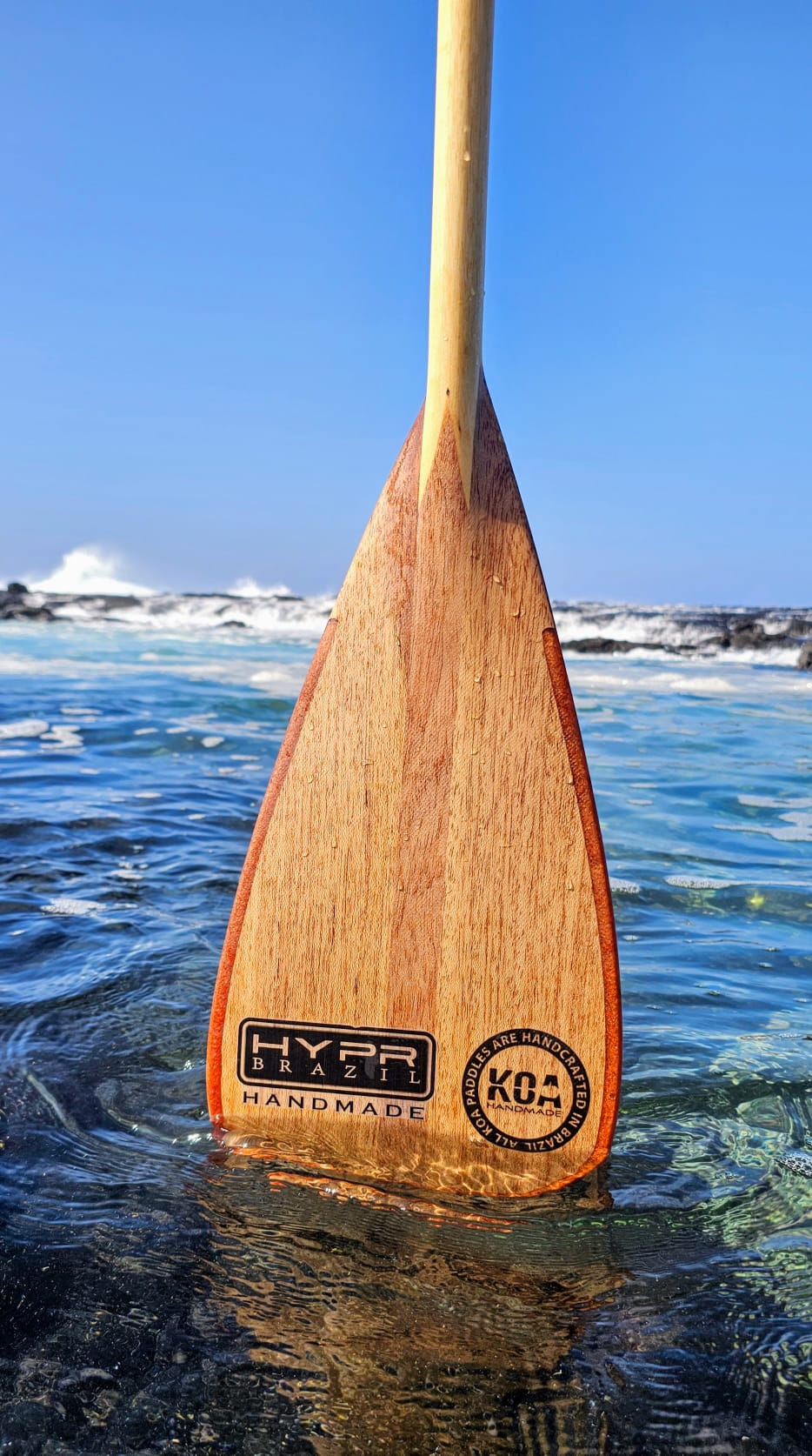 HANDMADE wood paddle