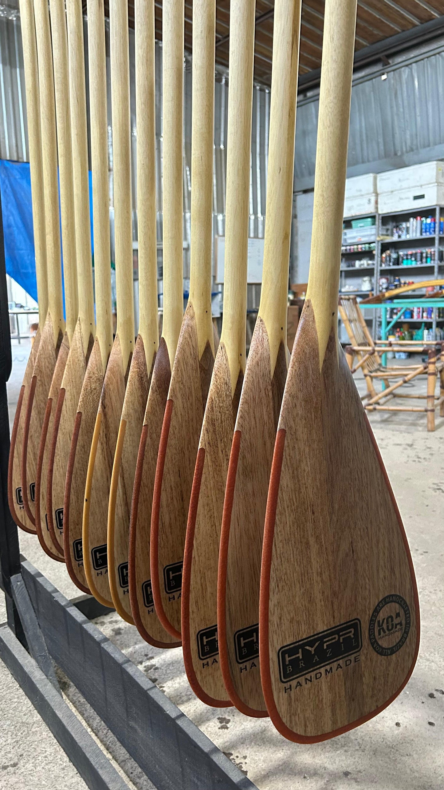 HANDMADE wood paddle