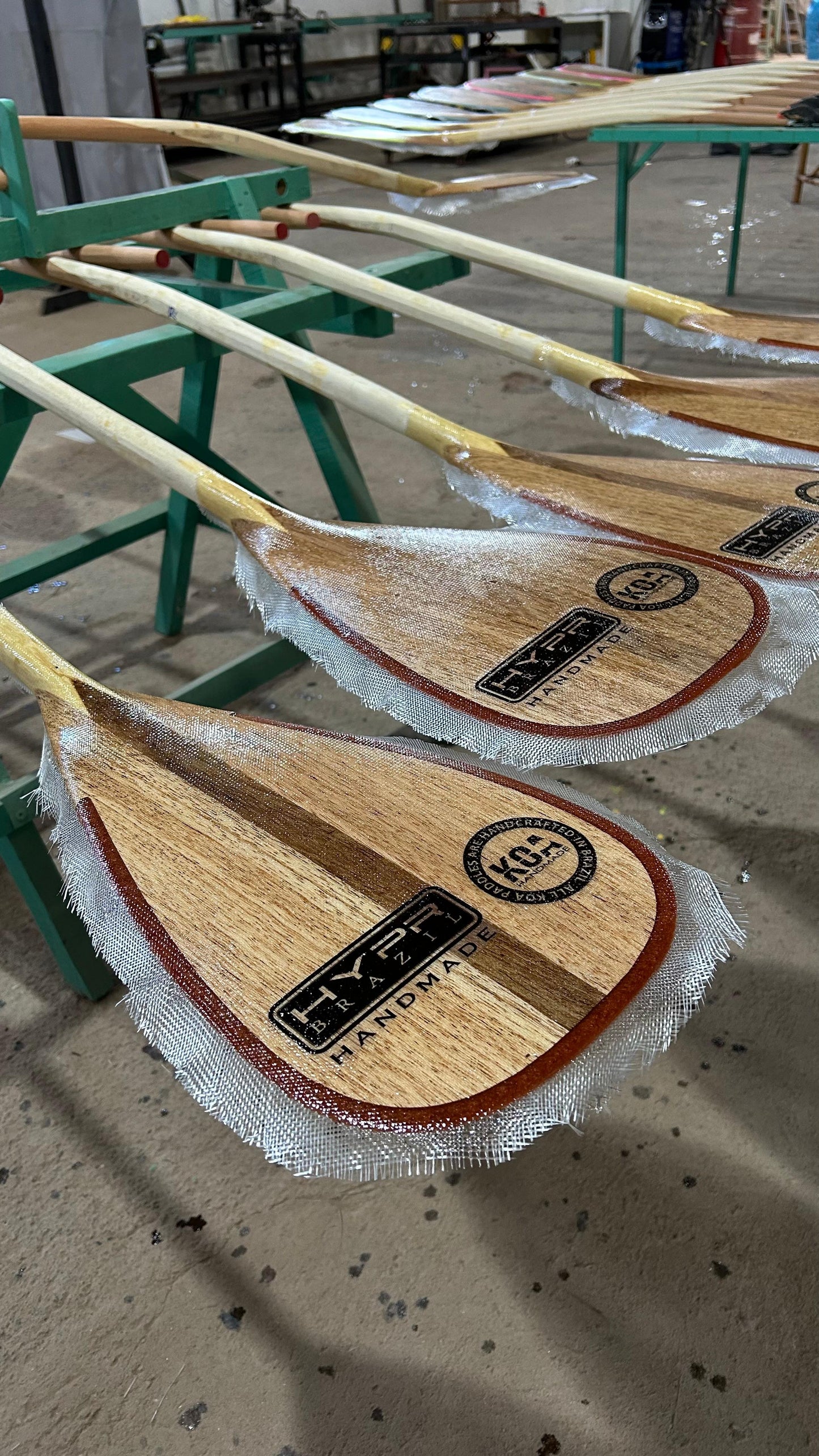 HANDMADE wood paddle