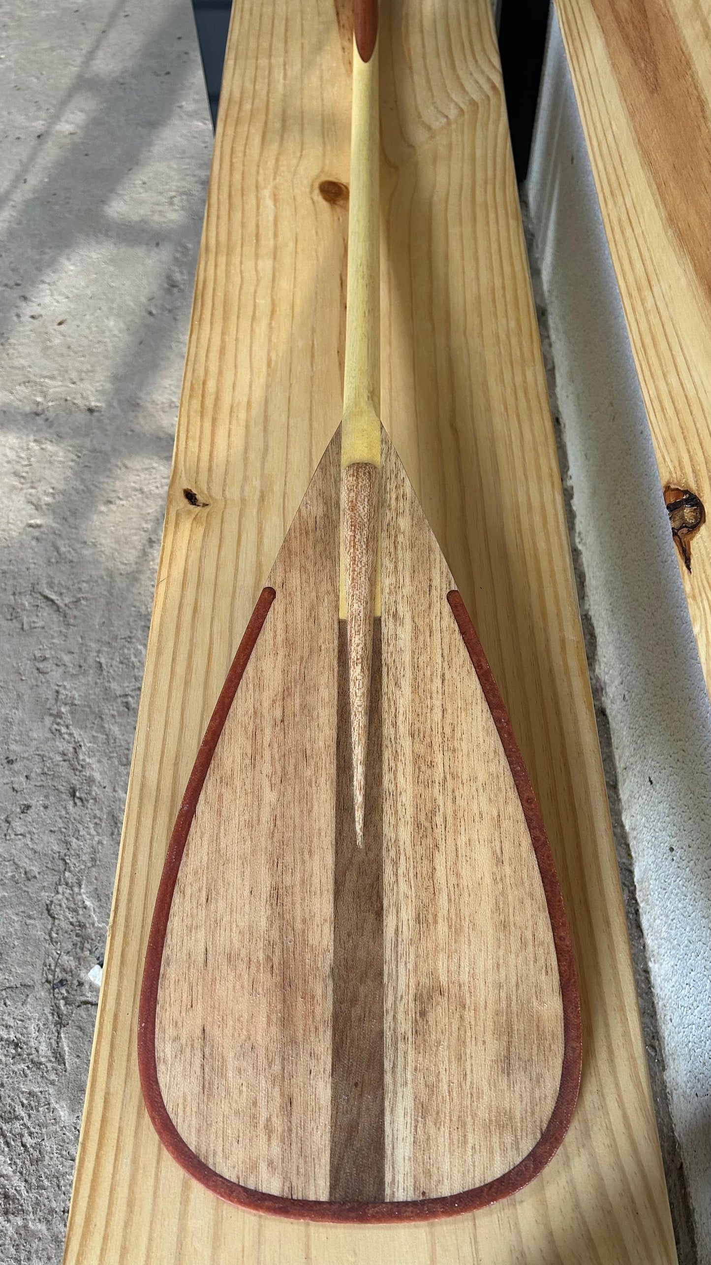 HANDMADE wood paddle
