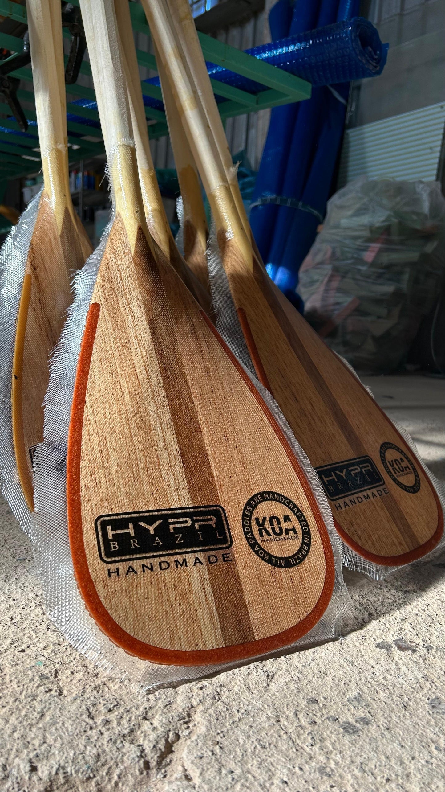 HANDMADE wood paddle
